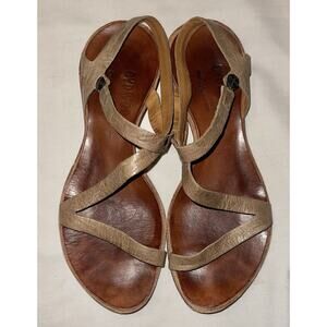 Cydwoq Tigon Womens 37 Handmade Sandals USA Tan Brown
